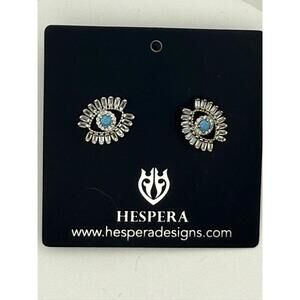 Rare Sleeping Beauty Turquoise & Swarovski Studs